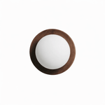 Celyra Halo Wall Sconce — Modern Wood Accent Light for Bedroom & Hallway