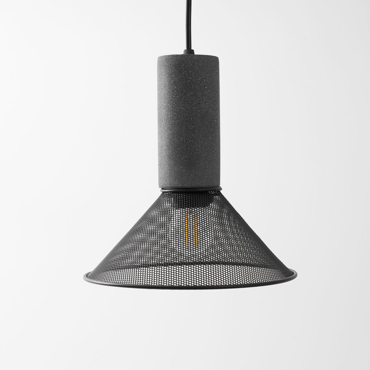 Cement Mesh Pendant Light – Industrial Designer Hanging Lamp