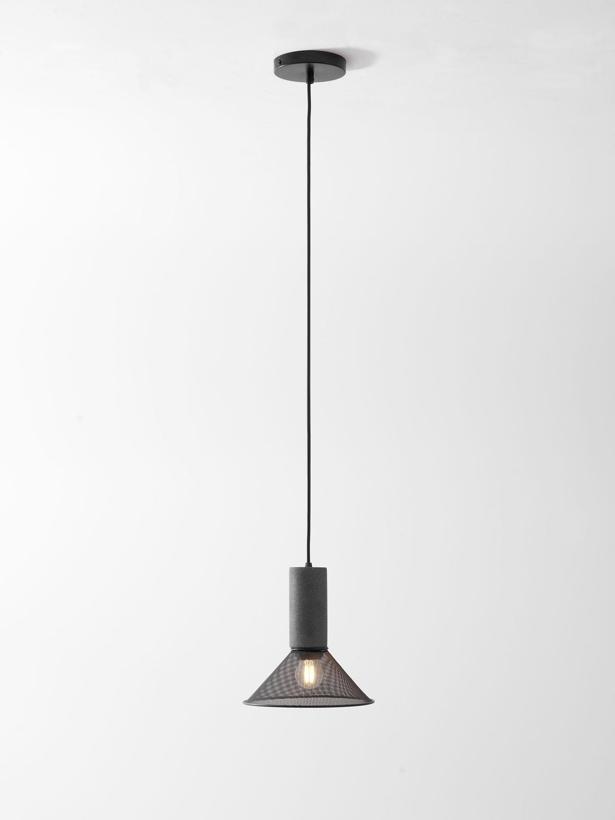Cement Mesh Pendant Light – Industrial Designer Hanging Lamp