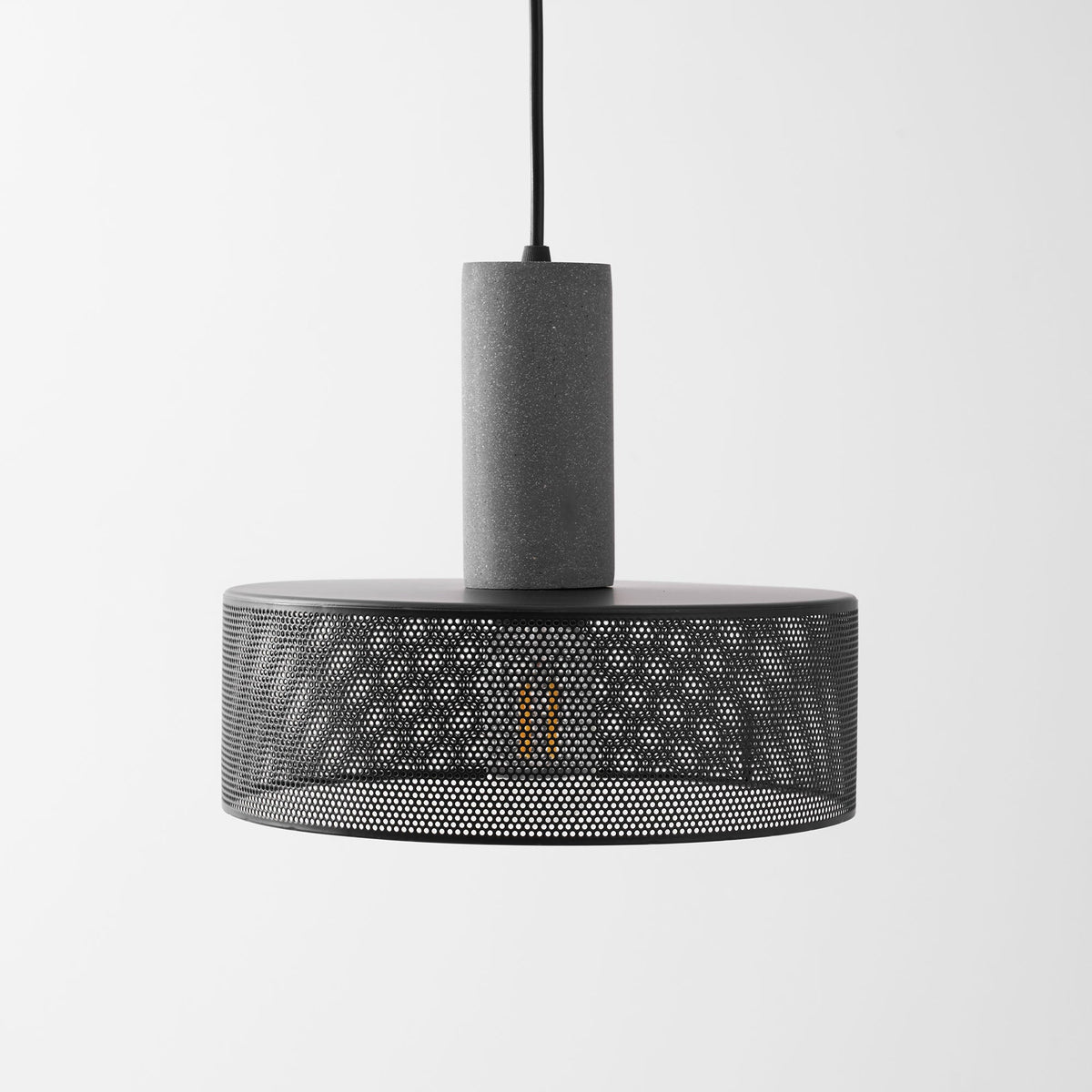 Cement Mesh Pendant Light – Industrial Designer Hanging Lamp