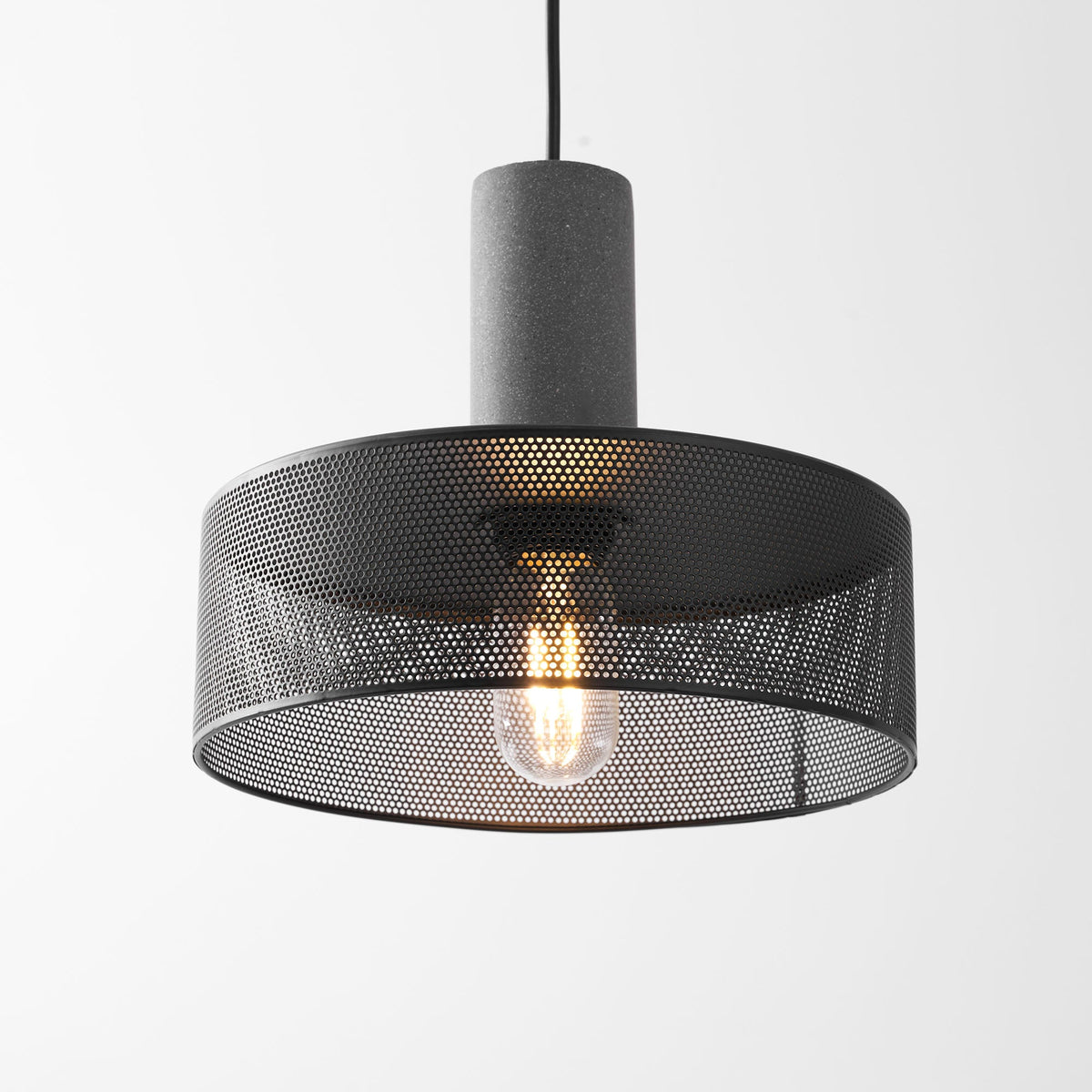 Cement Mesh Pendant Light – Industrial Designer Hanging Lamp