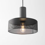 Cement Mesh Pendant Light – Industrial Designer Hanging Lamp