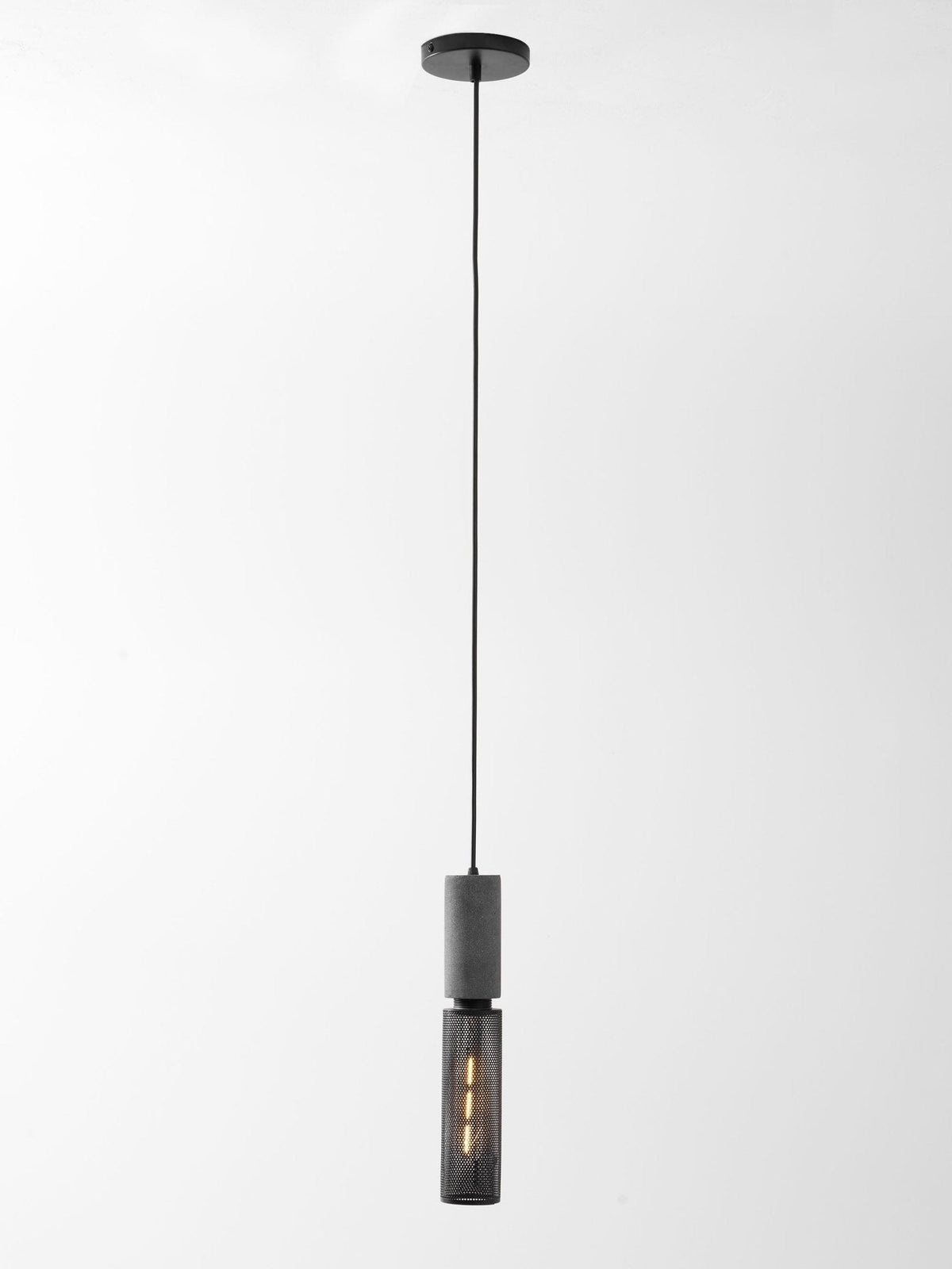 Cement Mesh Pendant Light – Industrial Designer Hanging Lamp