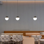Eclipse Cement Pendant Light – Modern Minimalist Hanging Lamp for Dining & Living Spaces
