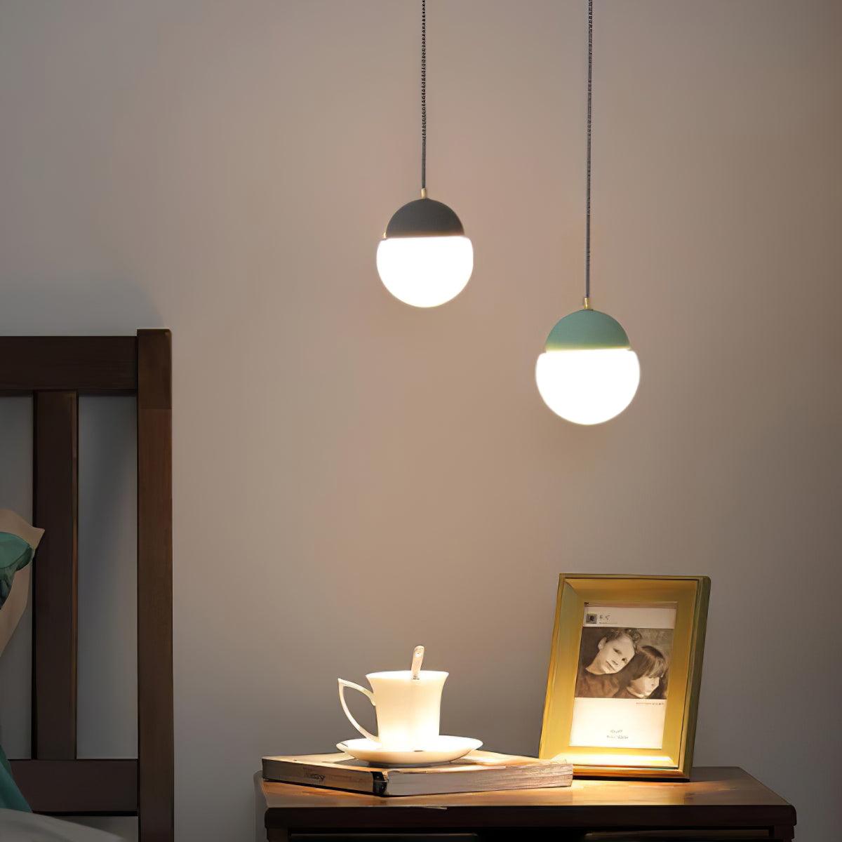 Eclipse Cement Pendant Light – Modern Minimalist Hanging Lamp for Dining & Living Spaces