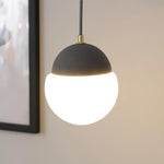 Eclipse Cement Pendant Light – Modern Minimalist Hanging Lamp for Dining & Living Spaces