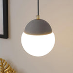 Eclipse Cement Pendant Light – Modern Minimalist Hanging Lamp for Dining & Living Spaces