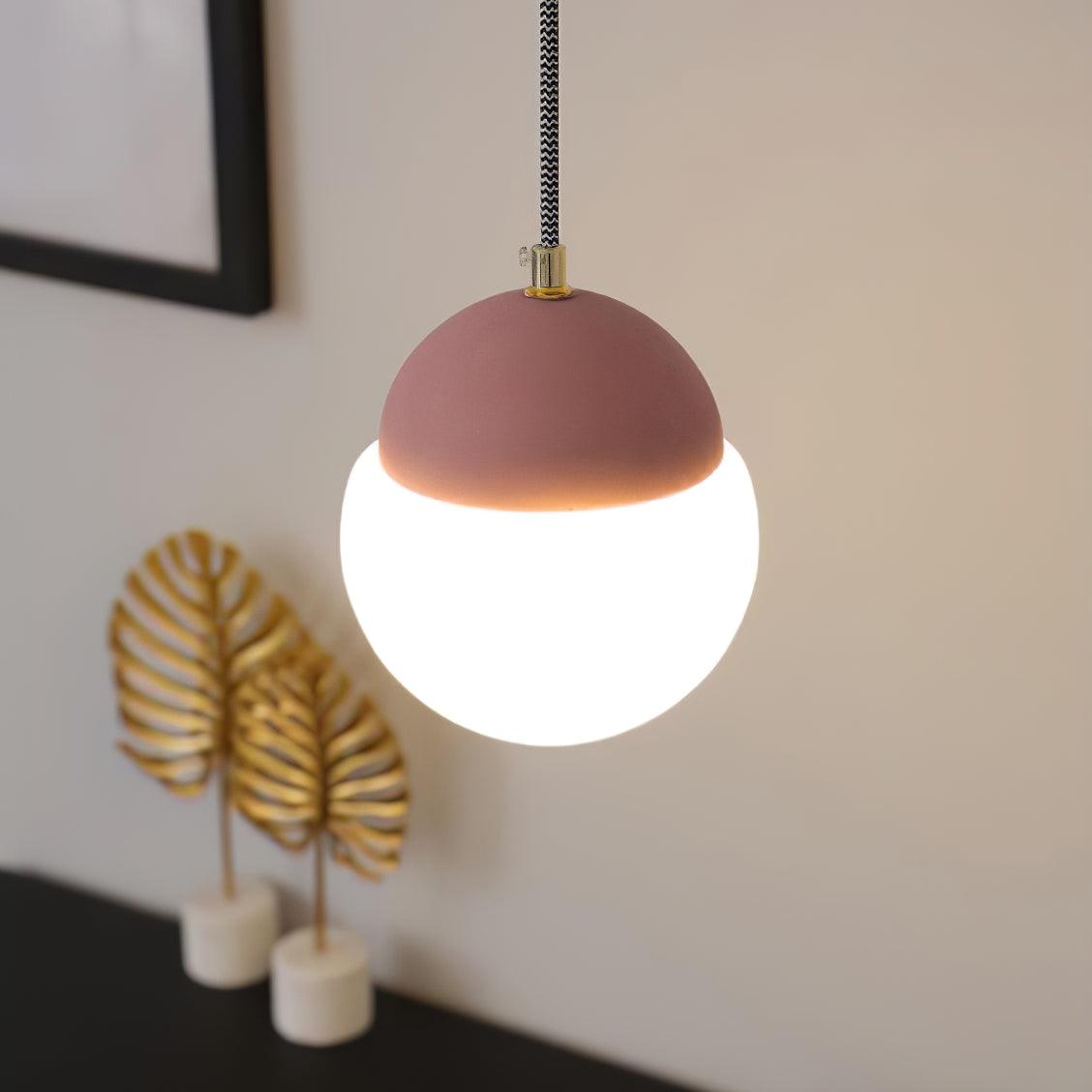 Eclipse Cement Pendant Light – Modern Minimalist Hanging Lamp for Dining & Living Spaces