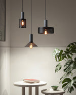 Cement Mesh Pendant Light – Industrial Designer Hanging Lamp