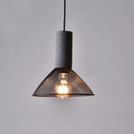Cement Mesh Pendant Light – Industrial Designer Hanging Lamp