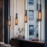 Cement Mesh Pendant Light – Industrial Designer Hanging Lamp