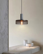 Cement Mesh Pendant Light – Industrial Designer Hanging Lamp