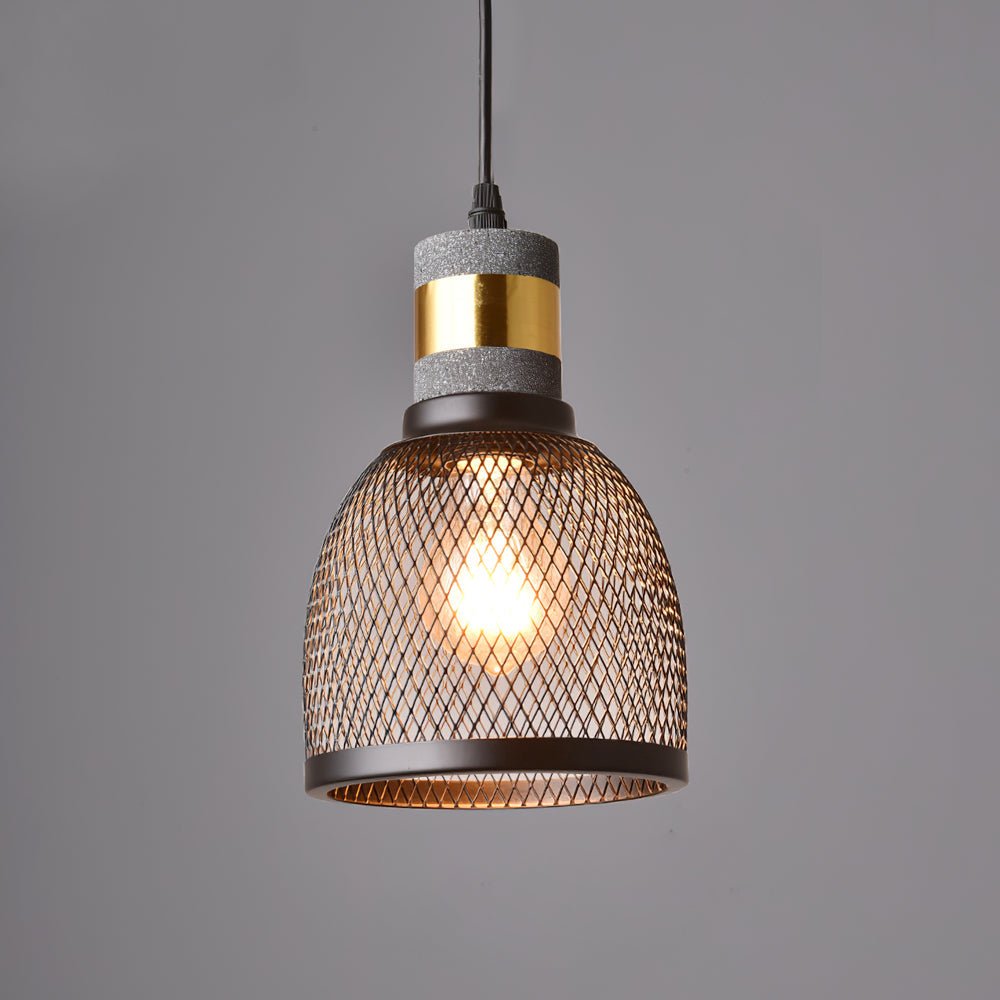 Cement Mesh Pendant Light – Industrial Designer Hanging Lamp