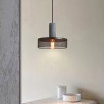 Cement Mesh Pendant Light – Industrial Designer Hanging Lamp