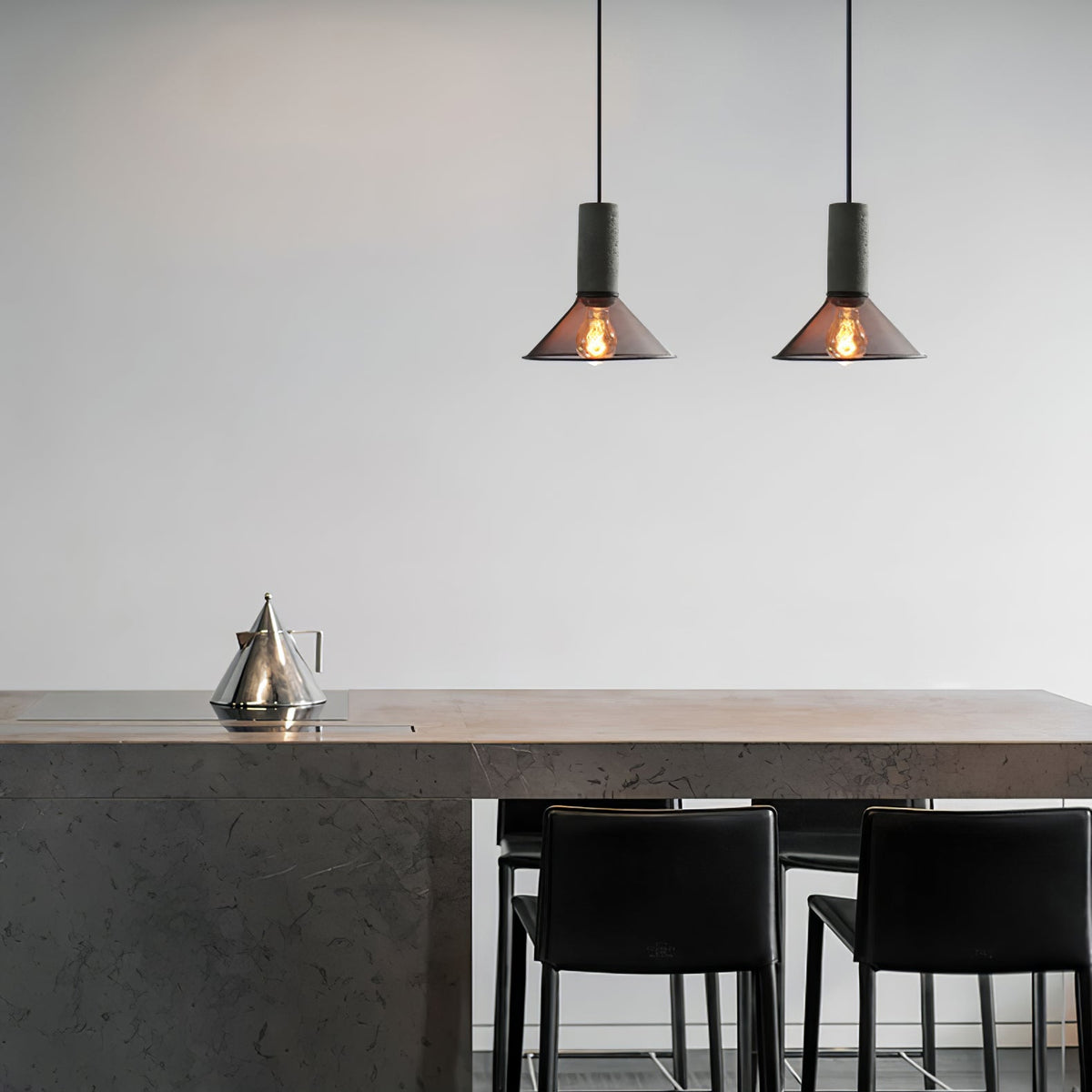 Cement Mesh Pendant Light – Industrial Designer Hanging Lamp