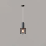 Cement Mesh Pendant Light – Industrial Designer Hanging Lamp