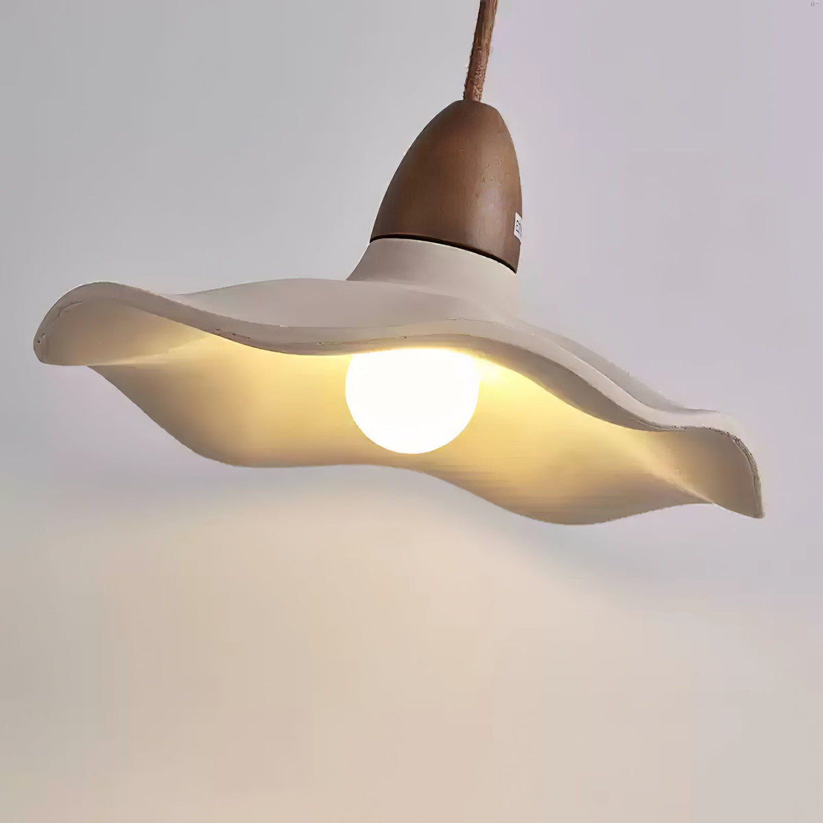 Cement Wave Pendant Light – Sculptural Concrete Pendant for Modern Interiors