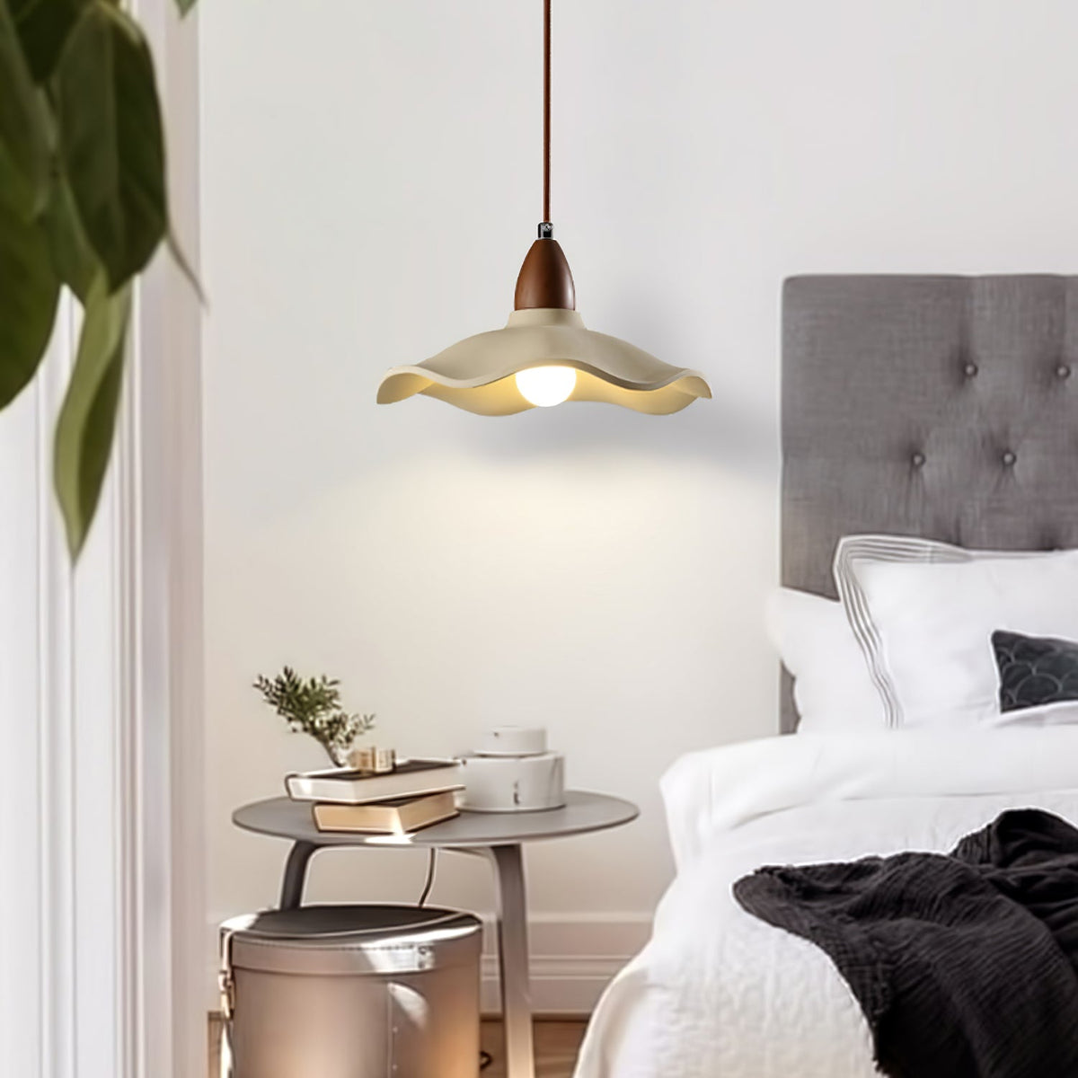Cement Wave Pendant Light – Sculptural Concrete Pendant for Modern Interiors