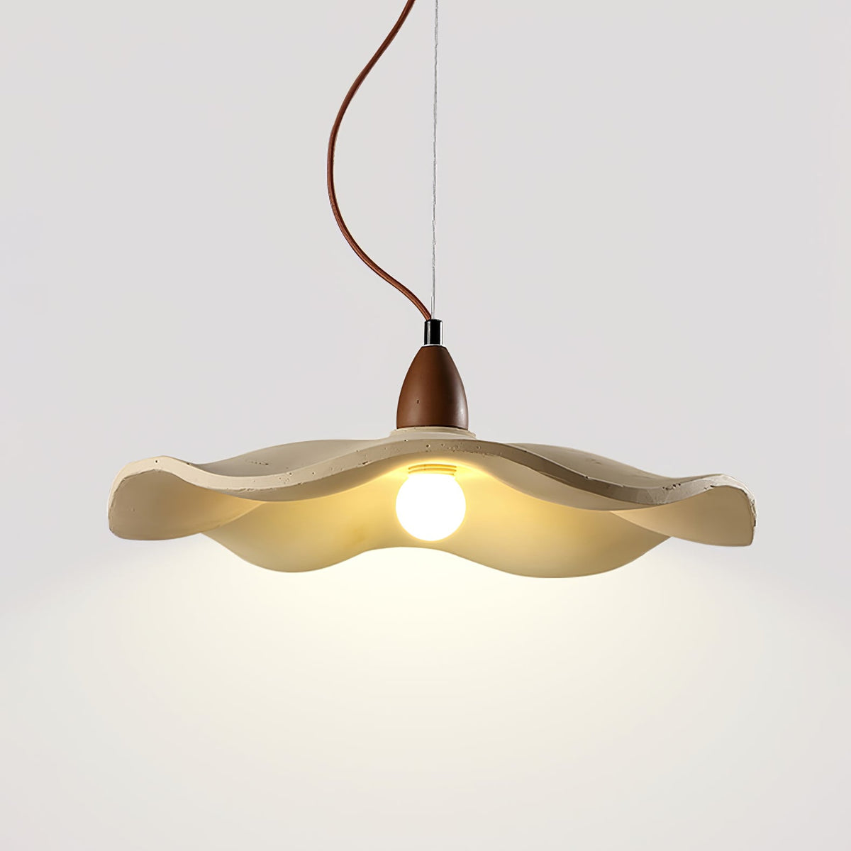 Cement Wave Pendant Light – Sculptural Concrete Pendant for Modern Interiors