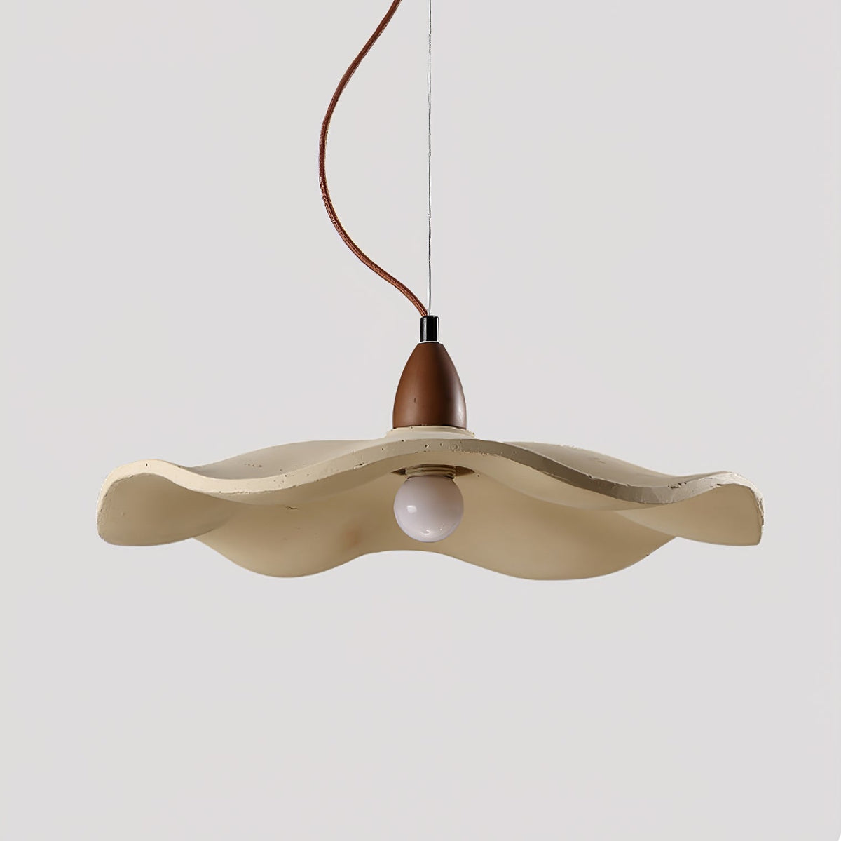 Cement Wave Pendant Light – Sculptural Concrete Pendant for Modern Interiors