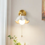 Ceramic Flower Wall Lamp