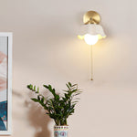 Ceramic Flower Wall Lamp