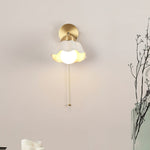 Ceramic Flower Wall Lamp