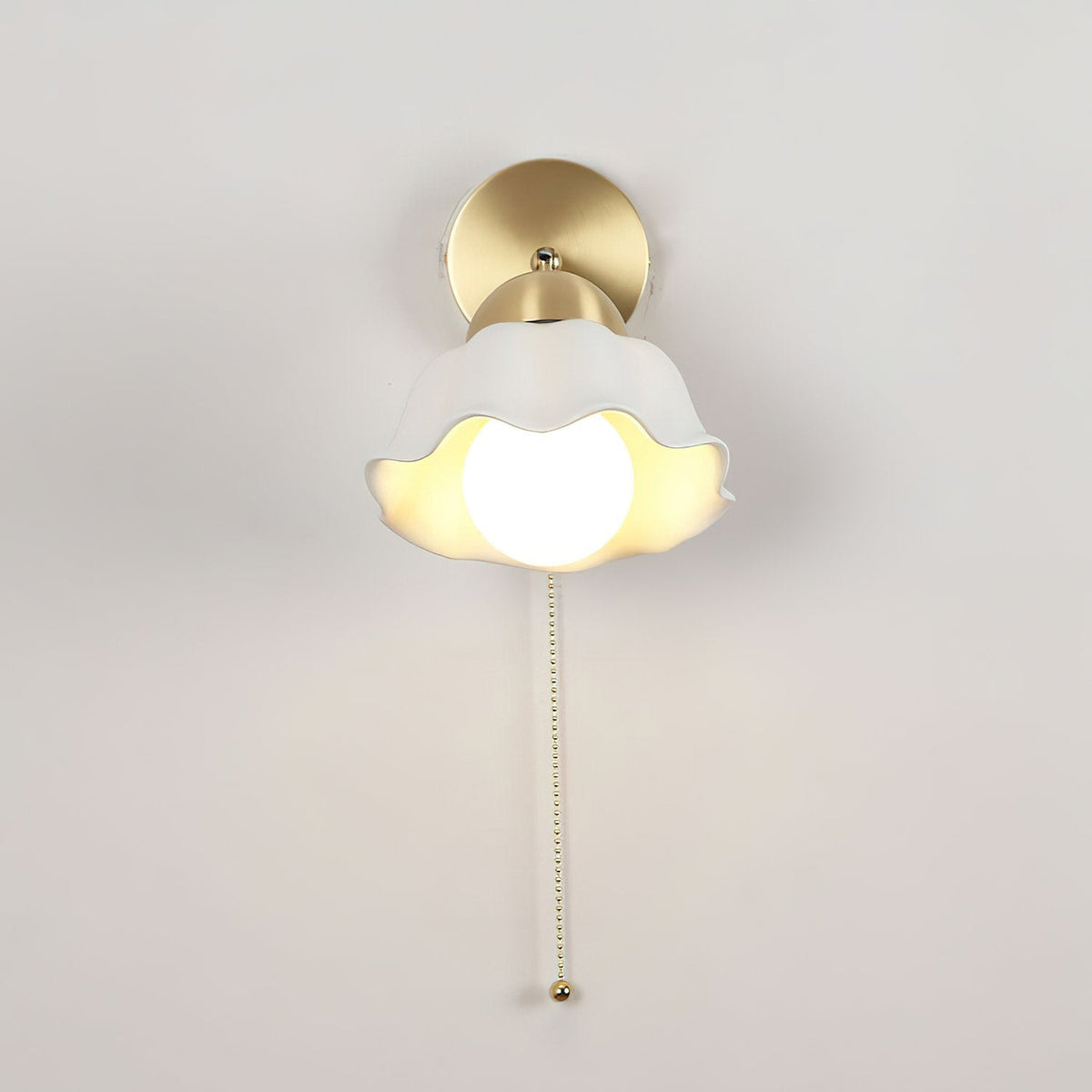 Ceramic Flower Wall Lamp