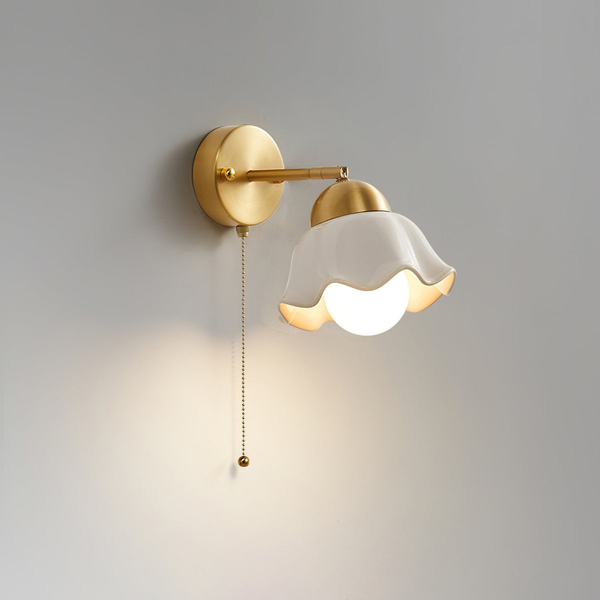 Ceramic Flower Wall Lamp