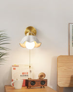 Ceramic Flower Wall Lamp