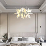 Ceramic Petal Chandelier | Modern Floral Pendant Light for Dining & Living Rooms