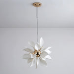 Ceramic Petal Chandelier | Modern Floral Pendant Light for Dining & Living Rooms