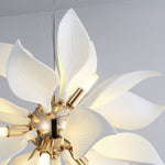 Ceramic Petal Chandelier | Modern Floral Pendant Light for Dining & Living Rooms