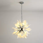 Ceramic Petal Chandelier | Modern Floral Pendant Light for Dining & Living Rooms