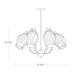 ceramic-ribbed-chandelier