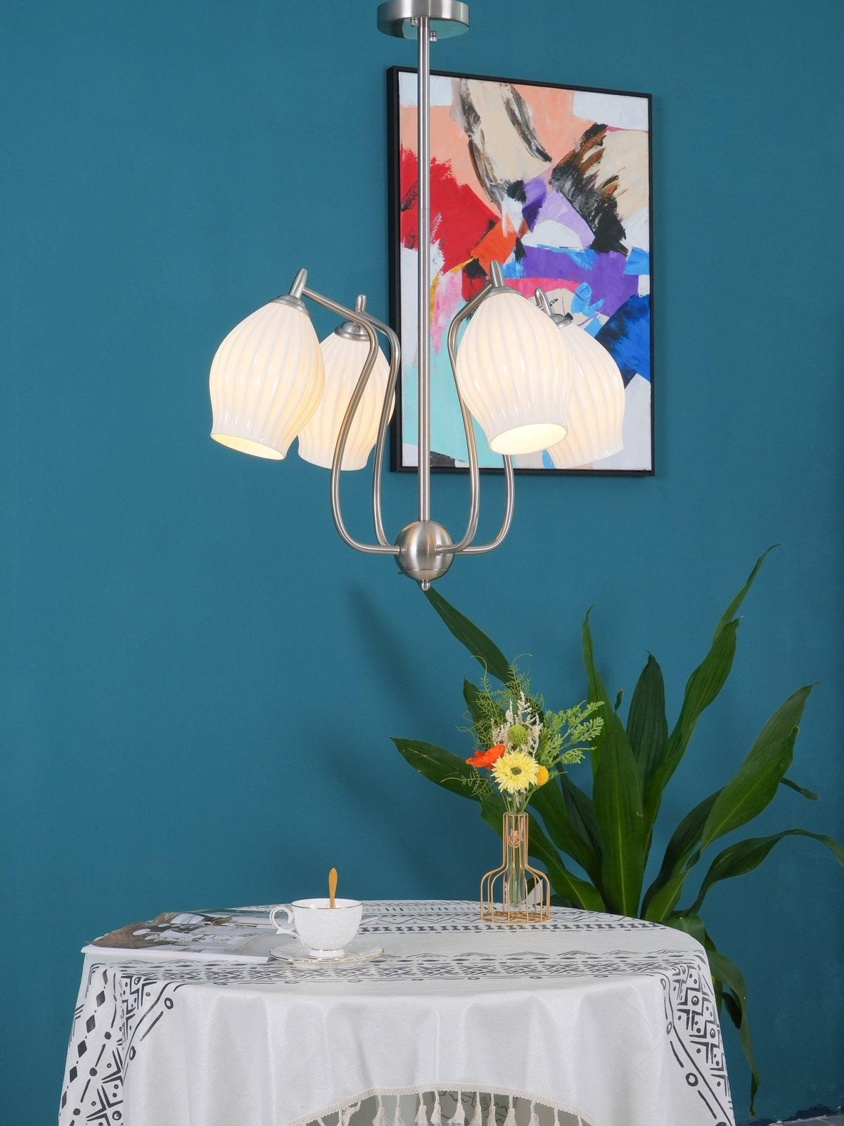 Ceramic_Ribbed_Chandelier