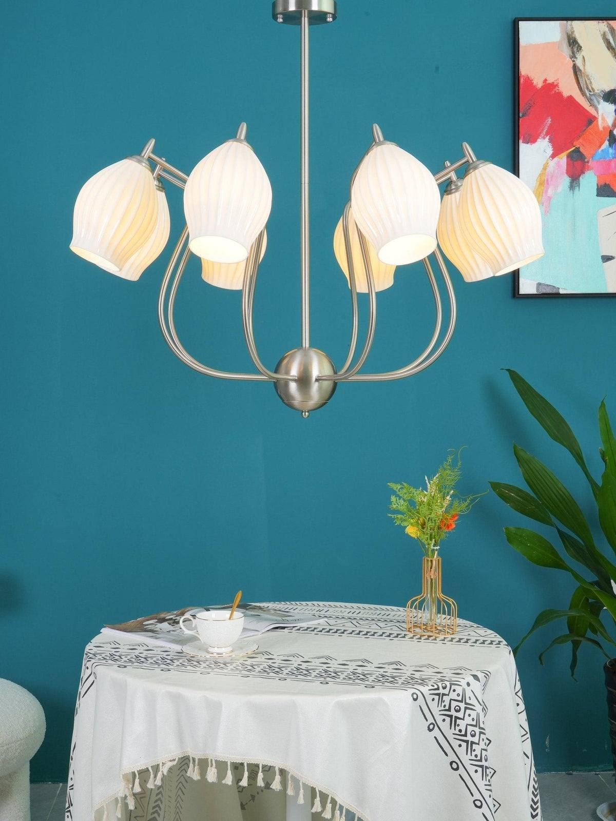 Ceramic_Ribbed_Chandelier