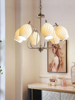 ceramic-ribbed-chandelier