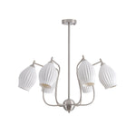 ceramic-ribbed-chandelier
