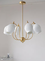 ceramic-ribbed-chandelier