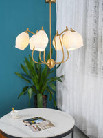 ceramic-ribbed-chandelier