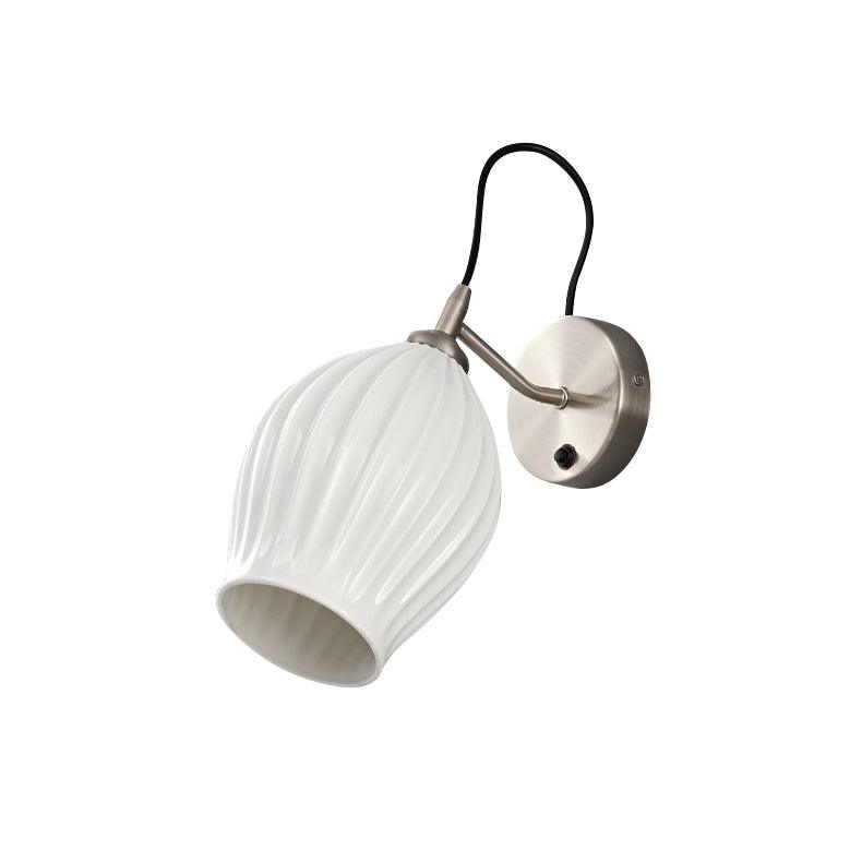 ceramic-ribbed-wall-light