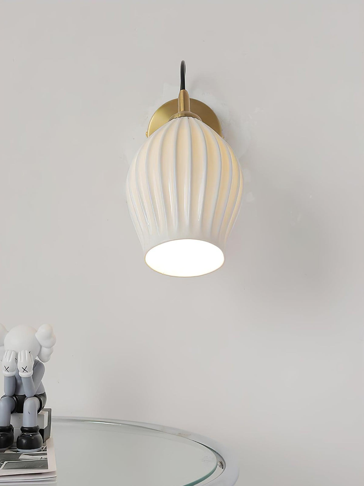ceramic-ribbed-wall-light
