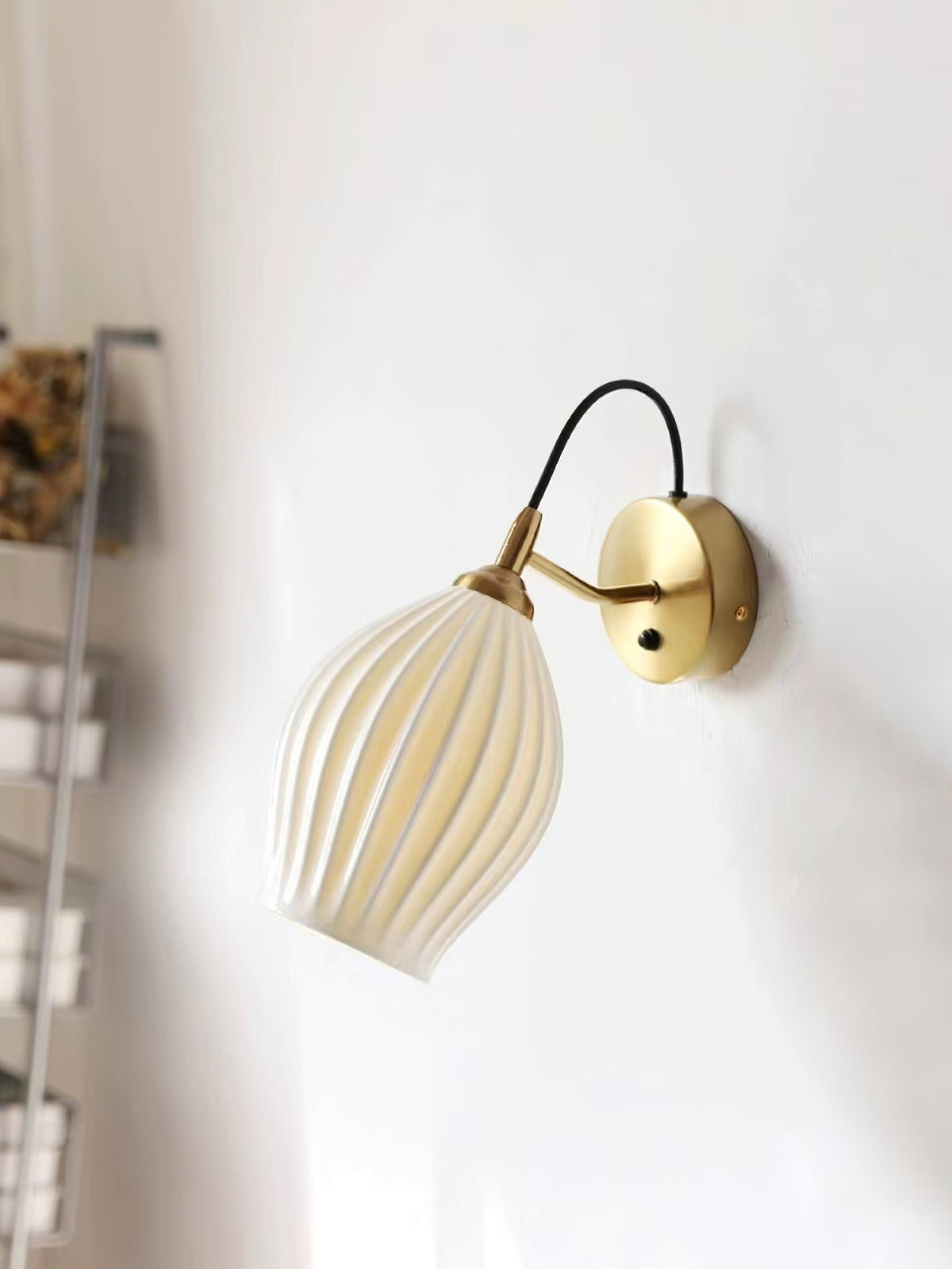 ceramic-ribbed-wall-light