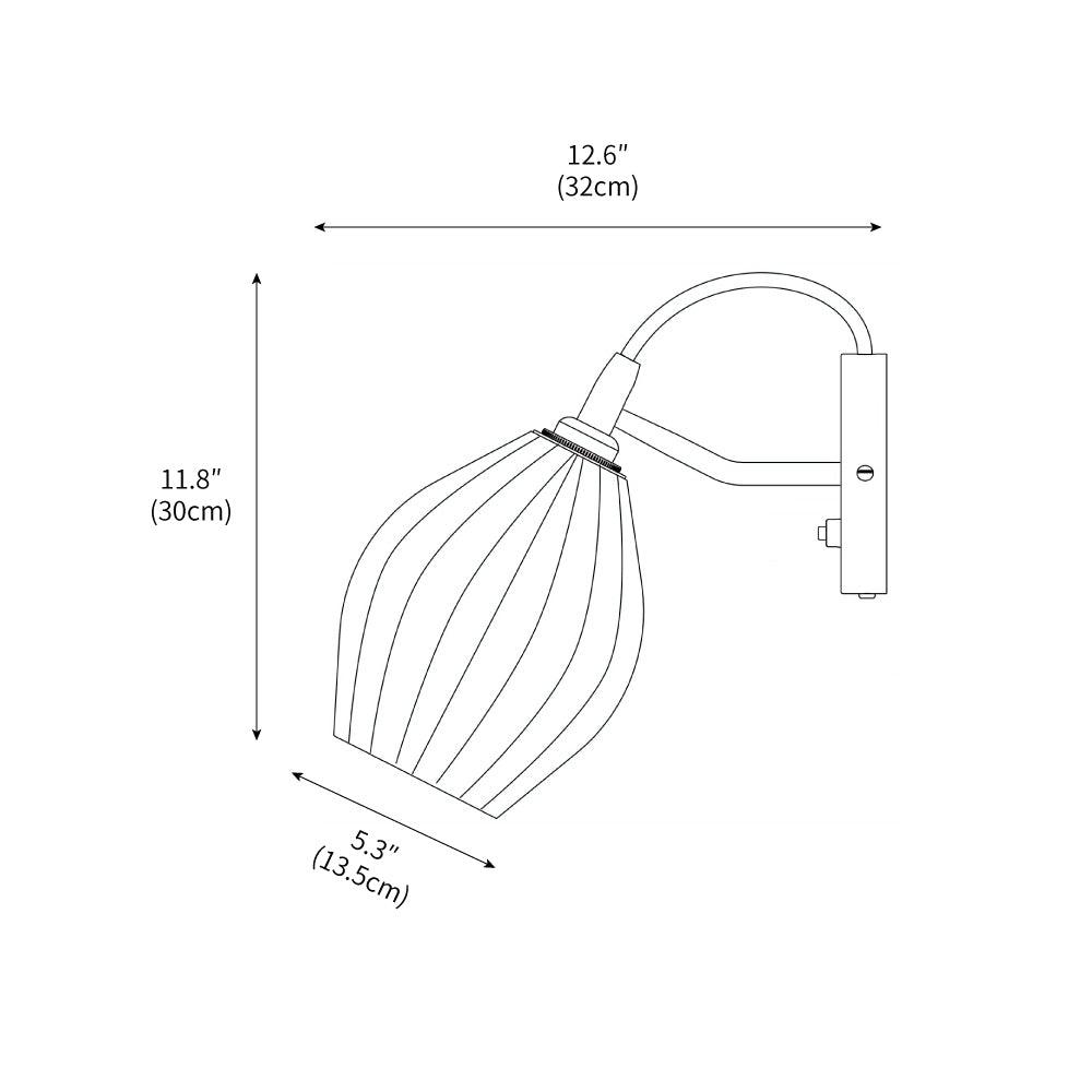 ceramic-ribbed-wall-light