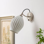 ceramic-ribbed-wall-light