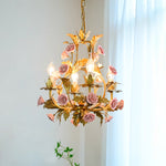 ceramic-rose-chandelier