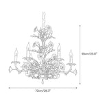 ceramic-rose-vine-chandelier