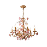ceramic-rose-vine-chandelier