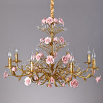 ceramic-rose-vine-chandelier